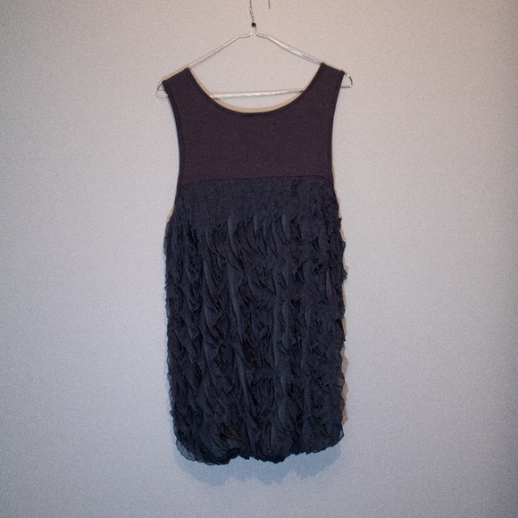 Vibe Steel Grey Ruffle Dress - Picture 2 of 7